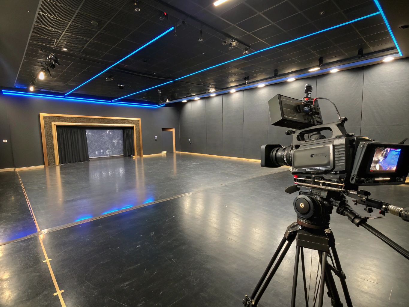 Premium studio interior with professional lighting