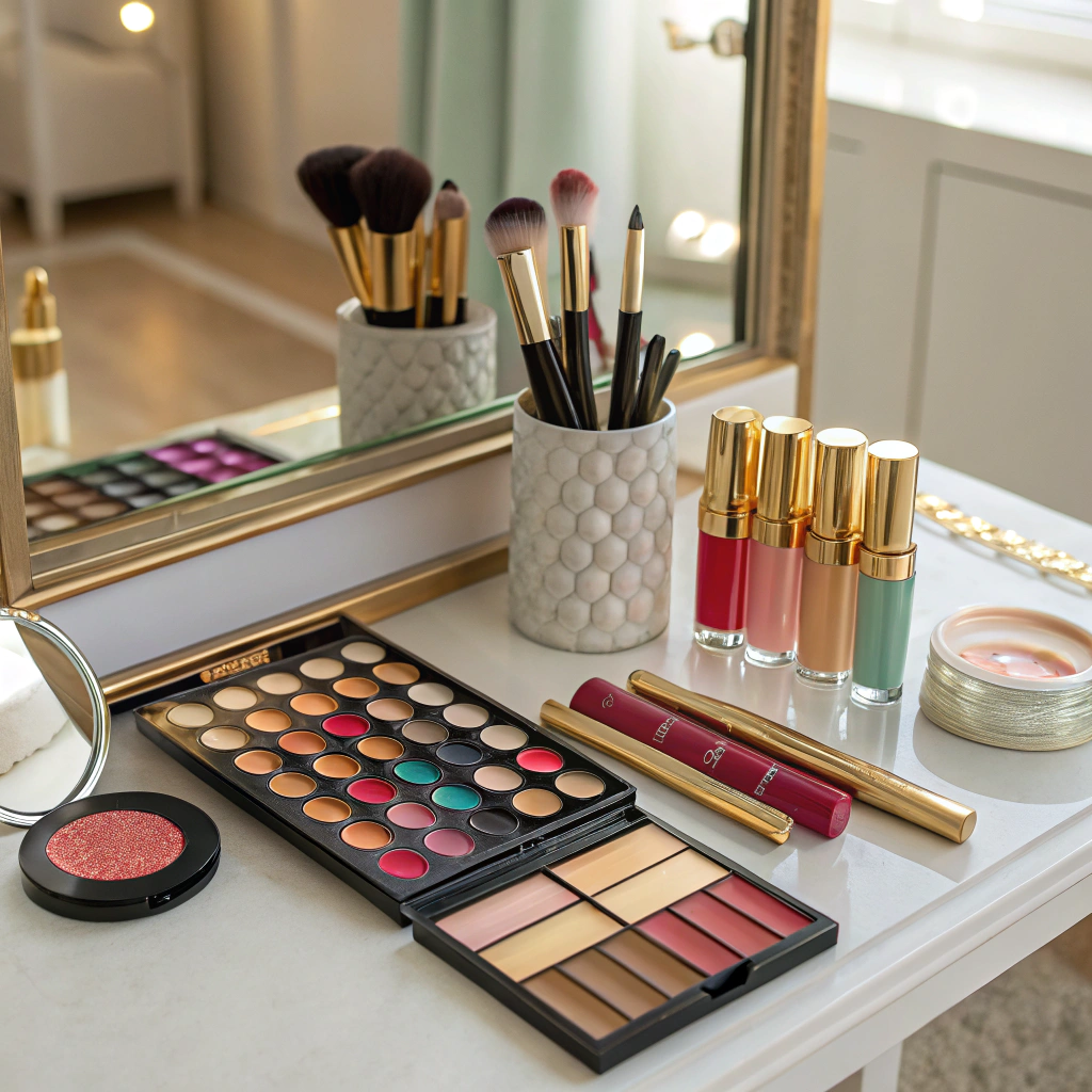 Professional makeup station